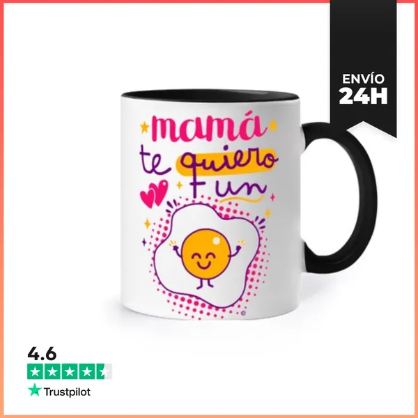 Taza De Colores Mamá Te Quiero Un Huevo LaTostadora