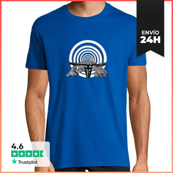 Camiseta Hombre Clásica Rocas Hipnóticos LaTostadora