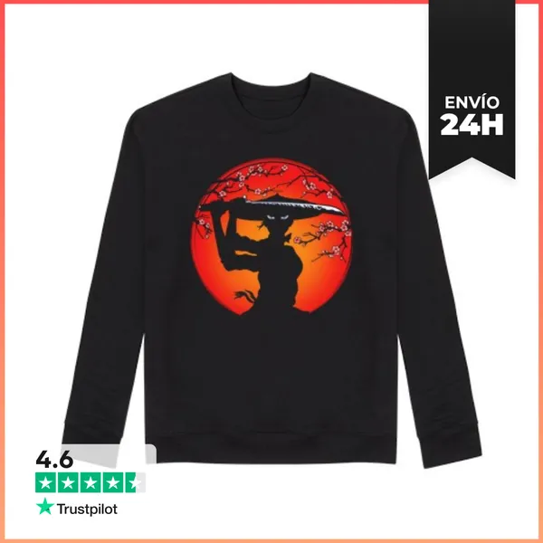 Sudadera Unisex Chica Samurái LaTostadora