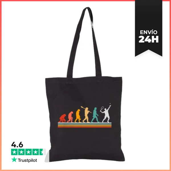 Bolsa De Tela EVOLUCIÓN SER HUMANO TENIS LaTostadora
