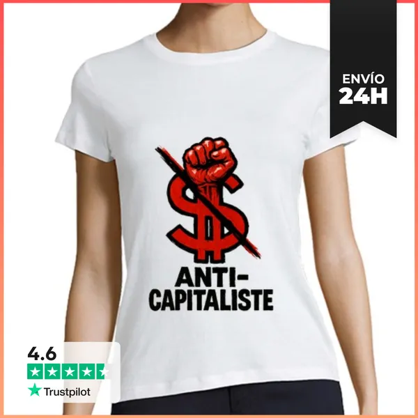 Camiseta Mujer Clásica Anticapitalista LaTostadora
