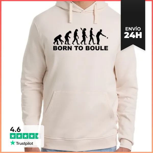 Sudadera Unisex Con Capucha Evolución Boule Petanque LaTostadora