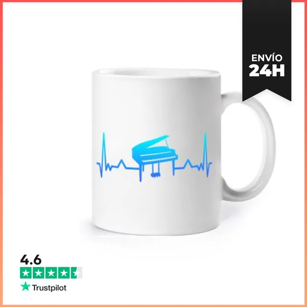 Taza Regalo De Papá De Latido De Piano Para LaTostadora