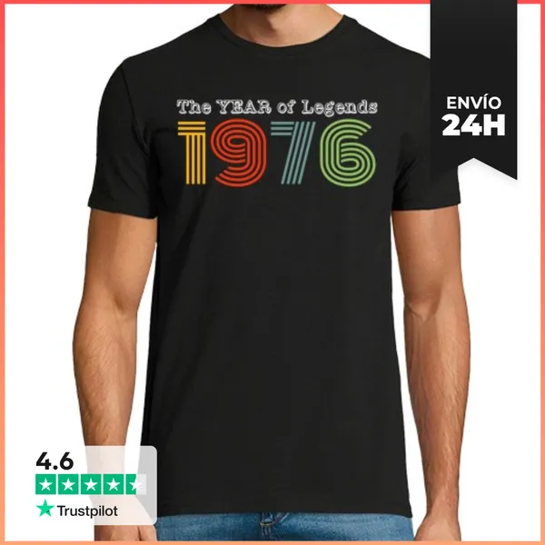 Camiseta Hombre Clásica 1976 Vintage LaTostadora