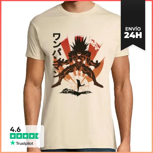 Camiseta Hombre Clásica Saitama Strike LaTostadora