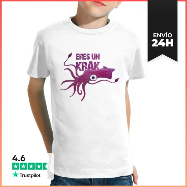 Camiseta Clásica Para Niños Kraken LaTostadora