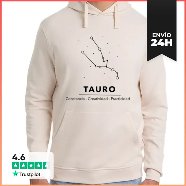 Sudadera Unisex Con Capucha Tauro LaTostadora