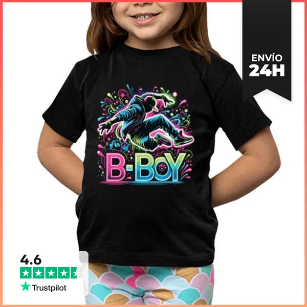 Camiseta Clásica Para Niños Breakdance Break Bailarín Break Dance