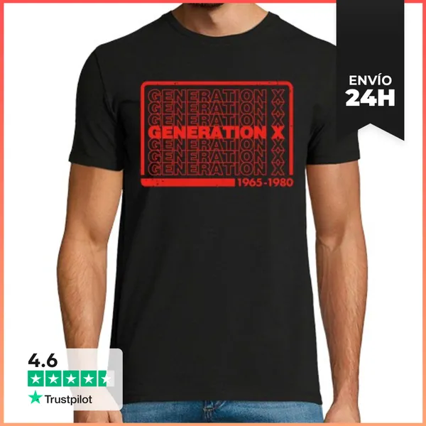 Camiseta Hombre Clásica Generación X LaTostadora