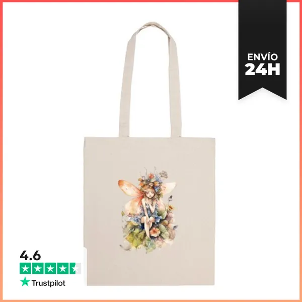 Bolsa De Tela Tote Bag Hada Del Bosque LaTostadora