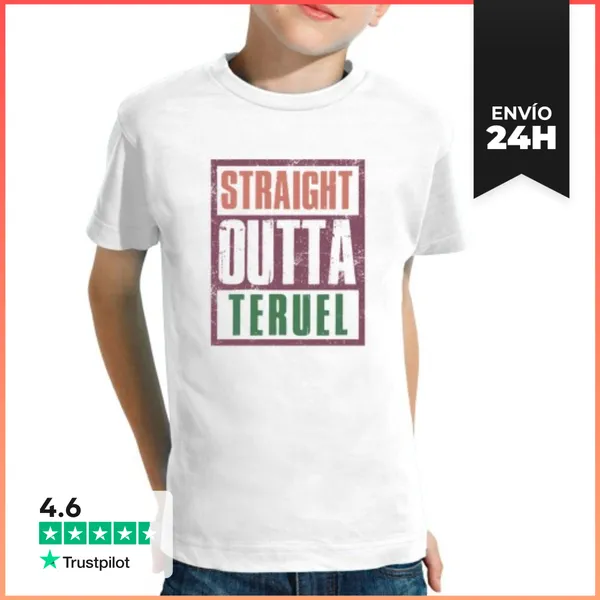 Camiseta Clásica Para Niños Straight Outta Teruel LaTostadora