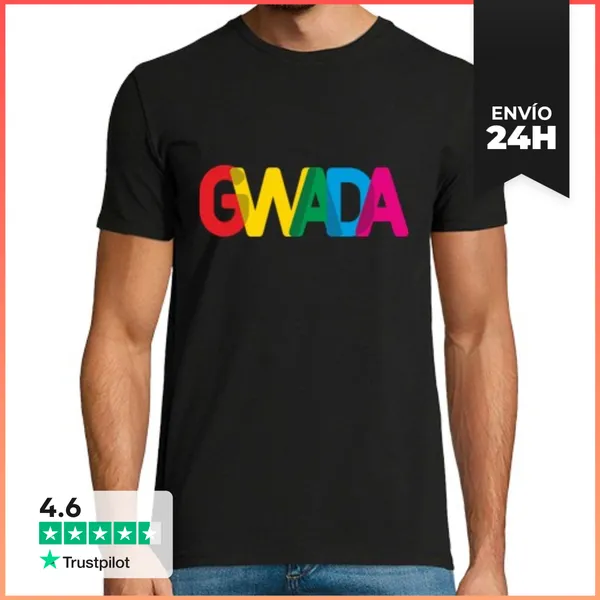 Camiseta Hombre Clásica Gwada Guadalupe 971 LaTostadora