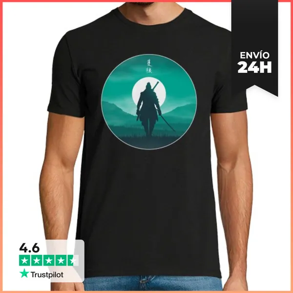 Camiseta Hombre Clásica Wolf The Shinobi V2 LaTostadora