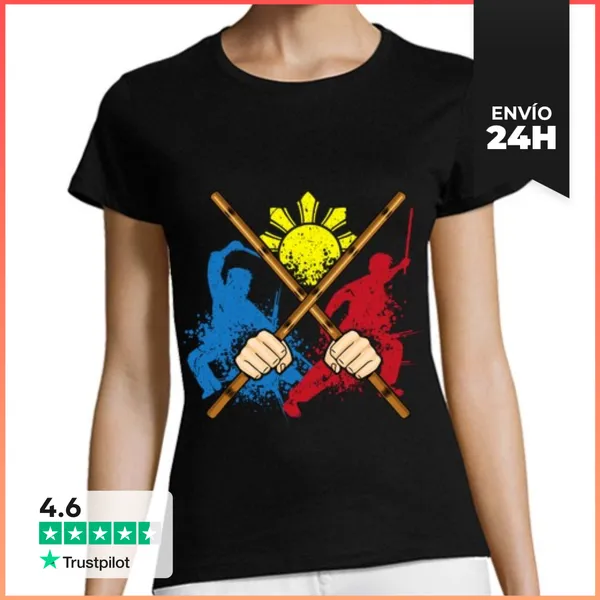 Camiseta Mujer Clásica Eskrima Arni Kali Artes Marciales