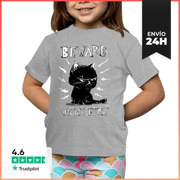 Camiseta Clásica Para Niños Cuidado Con Mi Furia LaTostadora