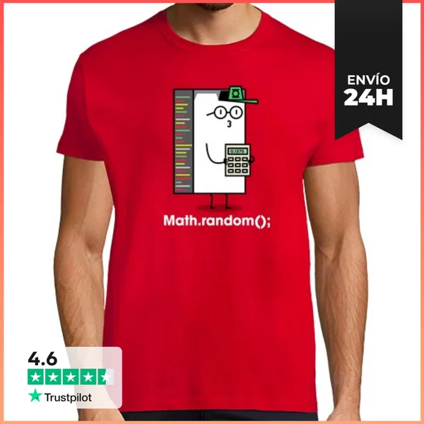 Camiseta Hombre Clásica Math.random() LaTostadora