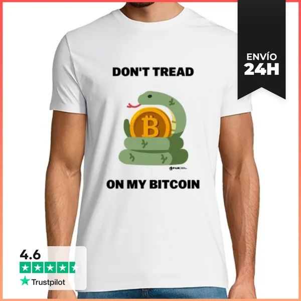 Camiseta Hombre Clásica Bitcoins Partido Libertario - En - Hombre
