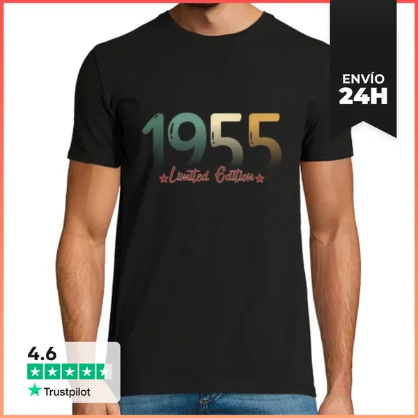 Camiseta Hombre Clásica Regalo De Cumpleaños Retro Vintage De 1