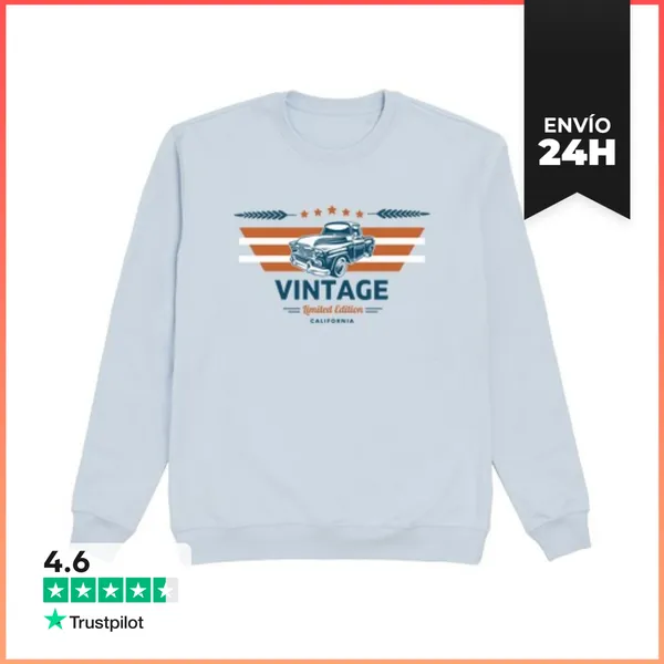 Sudadera Unisex Camioneta Vintage Edición Limitada De California