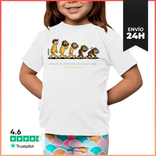 Camiseta Clásica Para Niños TECNOLUTION-BLANCO LaTostadora