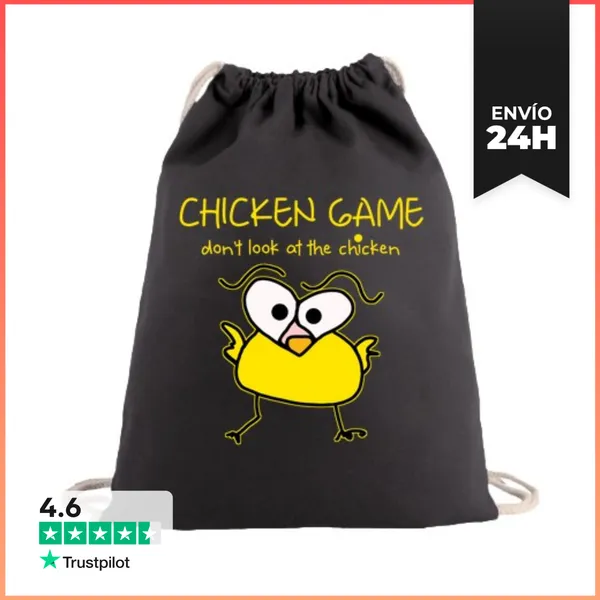 Mochila Saco Con Cuerdas Pollo No Mirar LaTostadora