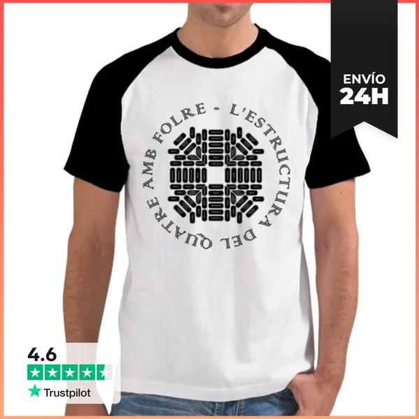 Camiseta Hombre, Estilo Béisbol 4d9f LaTostadora