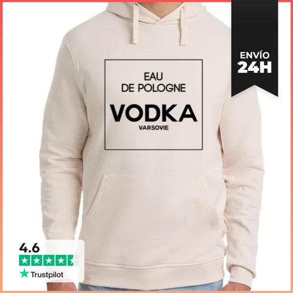 Sudadera Unisex Con Capucha Eau De Pologne LaTostadora