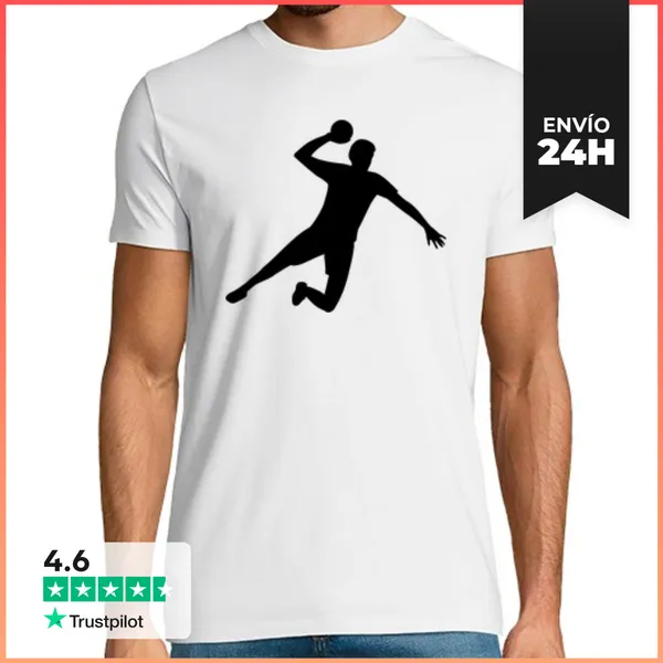 Camiseta Hombre Clásica Jugador De Balonmano LaTostadora