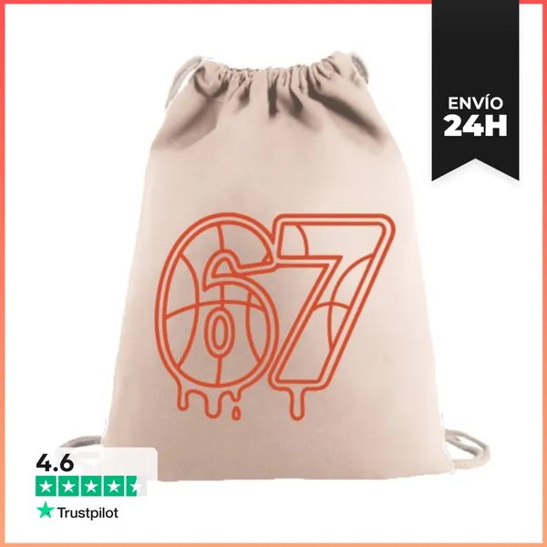 Mochila Saco Con Cuerdas 67 BASKETBALL SIX SEVEN BALÓN