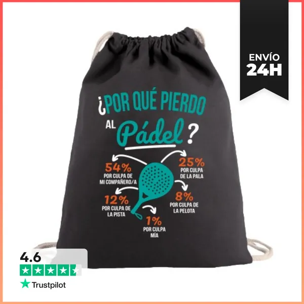 Mochila Saco Con Cuerdas Por Qué Pierdo Al Pádel - Regalo Pádel
