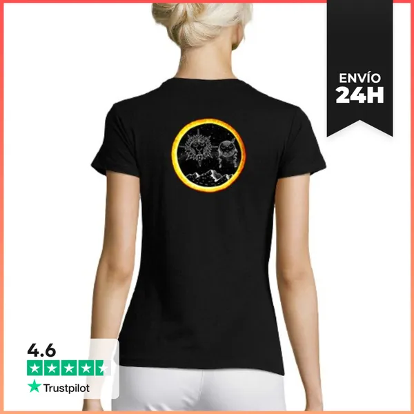 Camiseta Mujer Clásica El Eclipse Total Es Un Encuentro