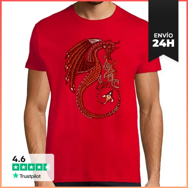 Camiseta Hombre Clásica Dragon LaTostadora