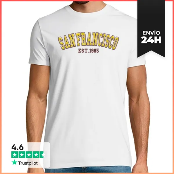 Camiseta Hombre Clásica San Francisco Est 1985 LaTostadora