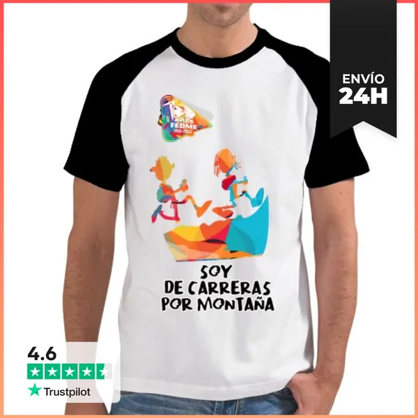 Camiseta Hombre, Estilo Béisbol Carreras Por Montaña LaTostadora