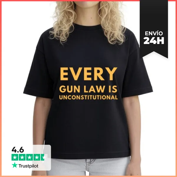 Camiseta Mujer Boxy Cada Ley De Armas Es Inconstitucional