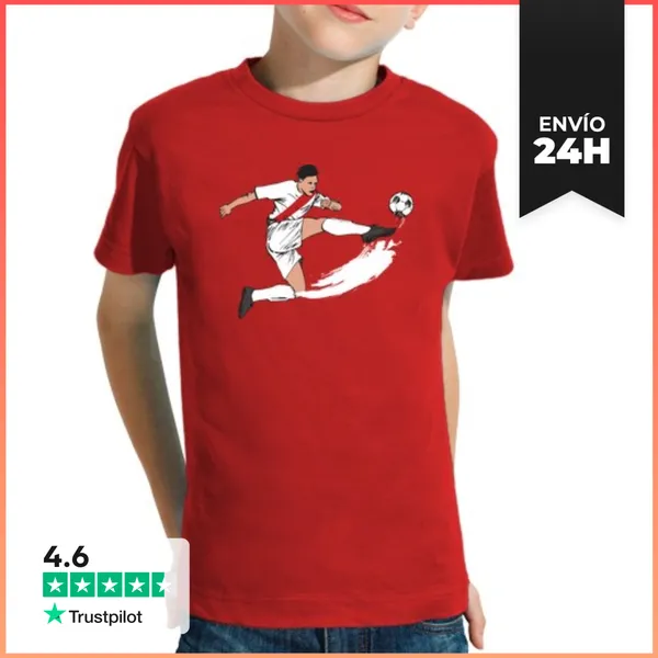 Camiseta Clásica Para Niños EQUIPO FÚTBOL RAYO VALLECANO