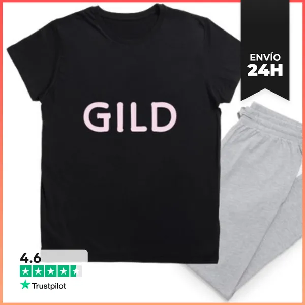 Pijama Texto Dorado LaTostadora