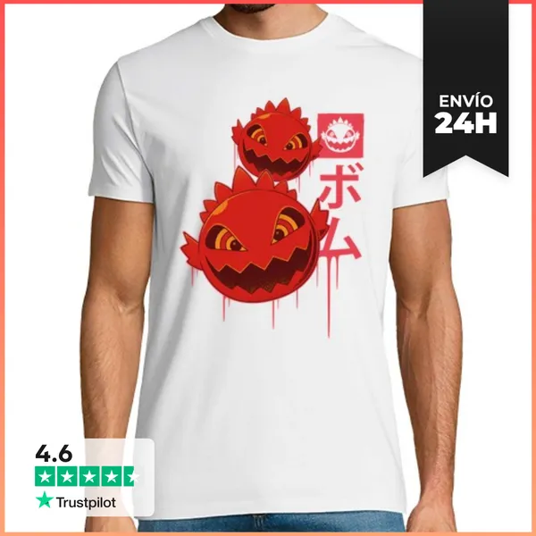 Camiseta Hombre Clásica Final Fantasy Bombs Enemies LaTostadora