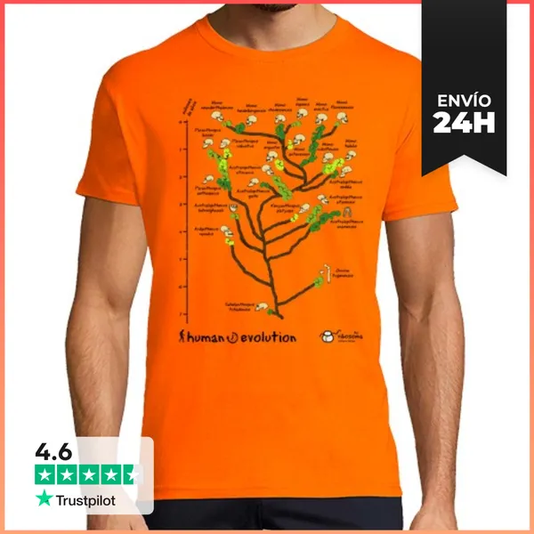 Camiseta Hombre Clásica Human ⌛ Evolution LaTostadora