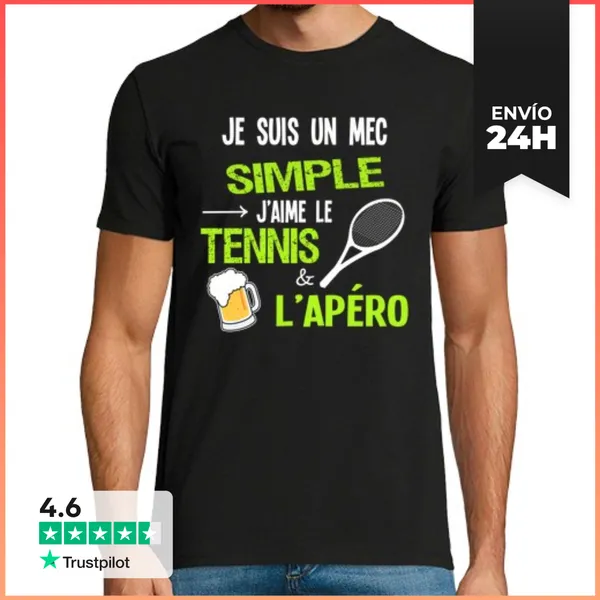 Camiseta Hombre Clásica Tenis Idea De Regalo De Humor De Tenis