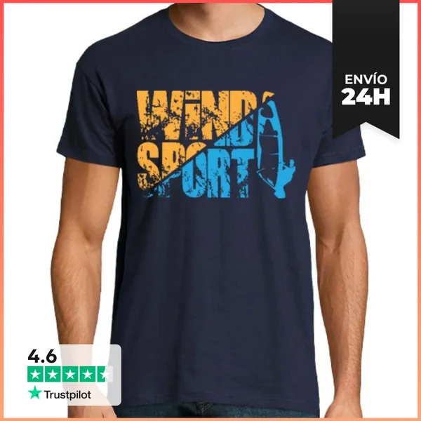 Camiseta Hombre Clásica Windsurf Windsurf Windsport LaTostadora