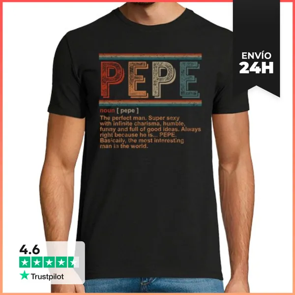 Camiseta Hombre Clásica Camiseta De Definición De Pepe Nombre De