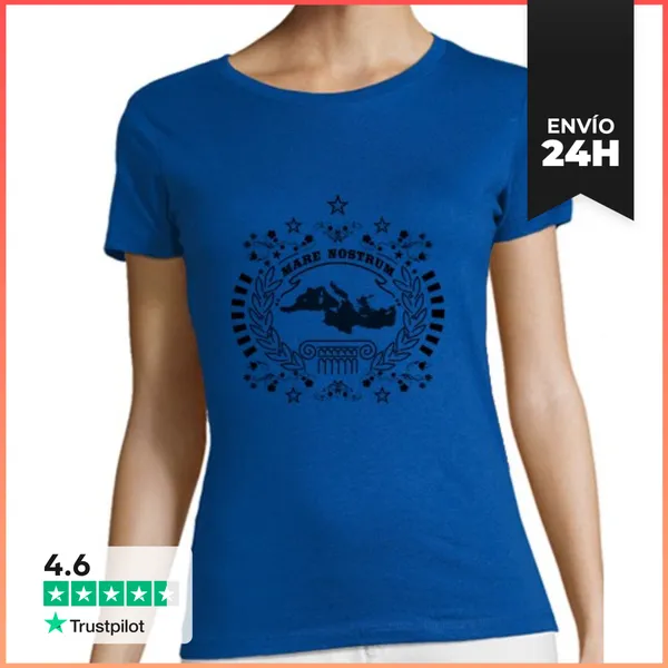 Camiseta Mujer Clásica Mare Nostrum Idea De Regalo De Recuerdo