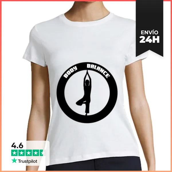 Camiseta Mujer Clásica Camiseta Manga Corta Mujer Body Balance