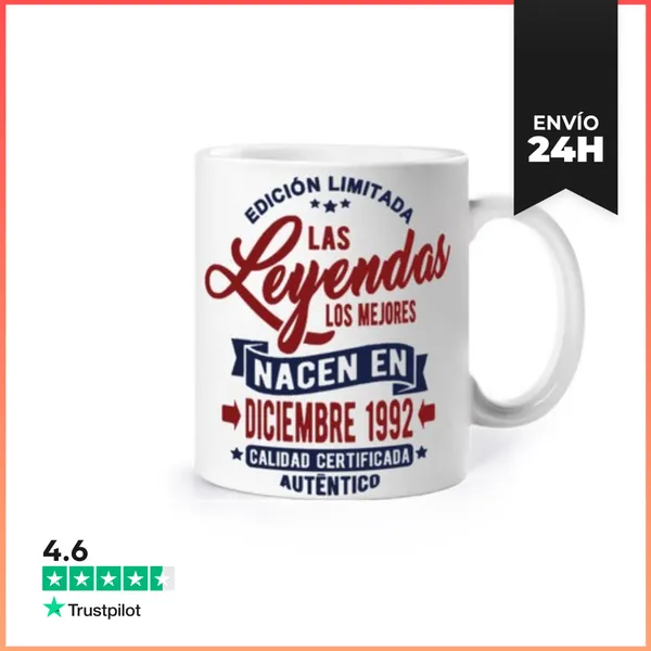 Taza Leyendas Nacen En Diciembre 1992 LaTostadora