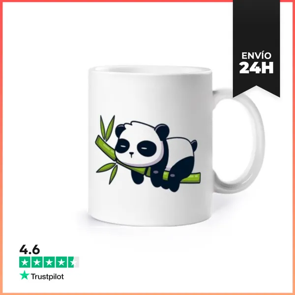 Taza Panda En Una Rama LaTostadora