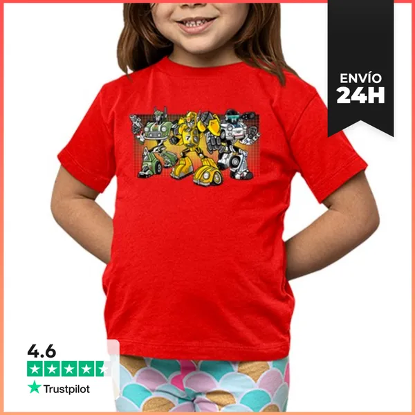 Camiseta Clásica Para Niños Transformers Animated Classic Vintage