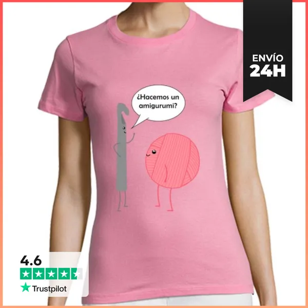 Camiseta Mujer Clásica ¿Hacemos Un Amigurumi? LaTostadora