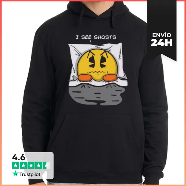 Sudadera Unisex Con Capucha I See Ghosts LaTostadora