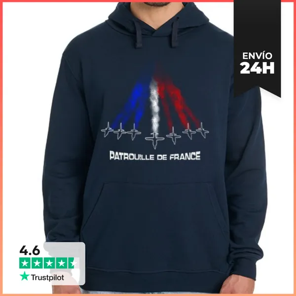 Sudadera Unisex Con Capucha Patrulla De Francia LaTostadora